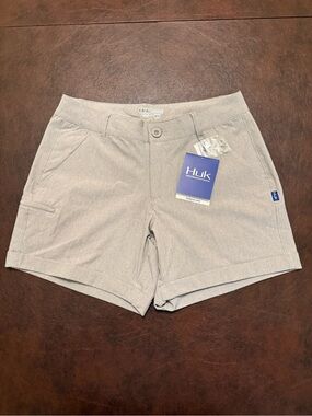 Huk Women’s 7 Day Fishing Performance Shorts XS Iron Gray NWT
